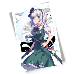アート+写真 Touhou Youmu Gothic Watercolor+Bonus Youmu Print - yoku
